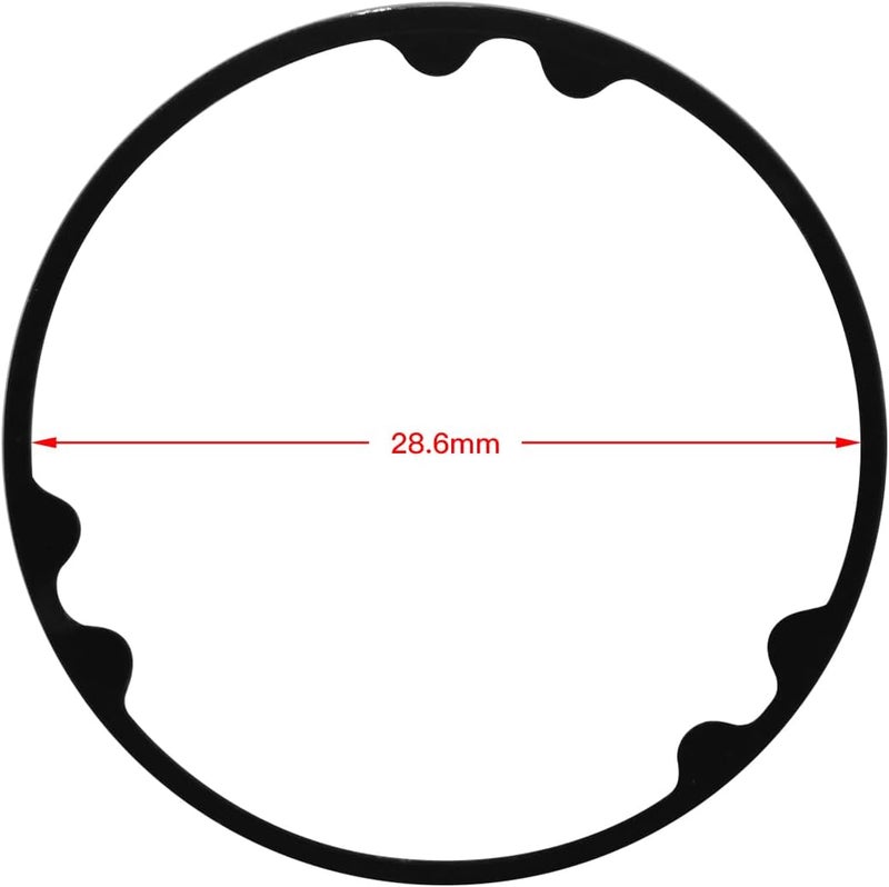 ZTZ 11PCS Headset Spacer Set for 1-1/8 Fork Stem - Aluminum Carbon Fiber Washer Kit (20 15 10 5 3 2 mm) Bicycle Threadless Ultralight Spacers, Compatible with MTB, Road, BMX, Folding Bikes - Image 4